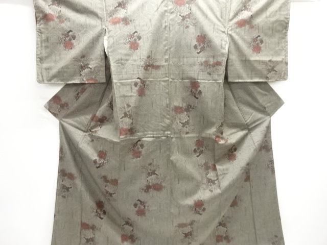 Japanese Kimono / Tsumugi Omeshi Silk